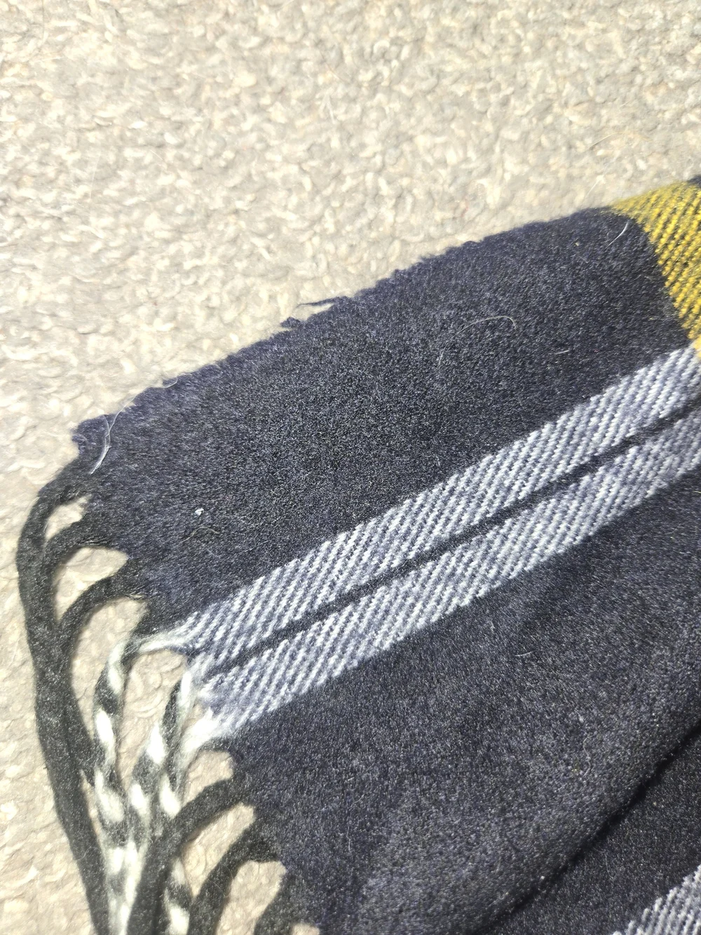 Vintage 1980s Christian Dior Monsieur Cashmaire Plaid Scarf RN 61486 Japan